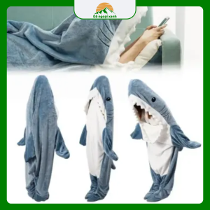 Gấu bông cá mập túi ngủ