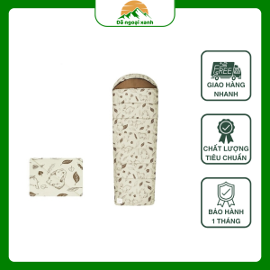 atureHike CNH22SD015 Túi ngủ cắm trại họa tiết thỏ con dễ thương Cute Mud Rabbit Cotton Sleeping Bag