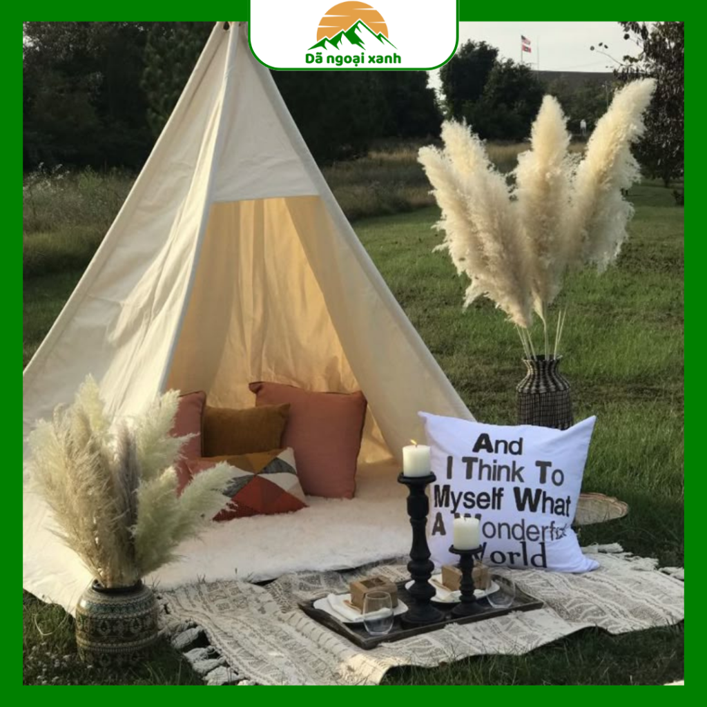 trang trí lều trại đẹp nhất với cảnh vật thiên nhiên