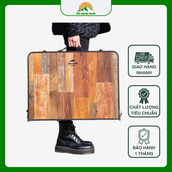 Bàn Nhôm Vân Gỗ Điều Chỉnh Được Độ Cao Glamping NatureHike NatureHike NH20JJ028 - Ảnh 4
